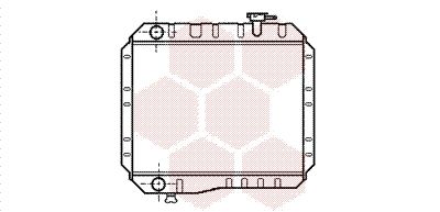 VAN WEZEL Radiaator,mootorijahutus 53002042